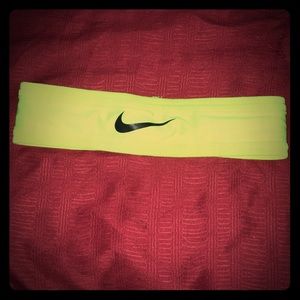 Nike neon green headband